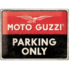 Retro tabuľka Moto Guzzi parking only 30x40cm